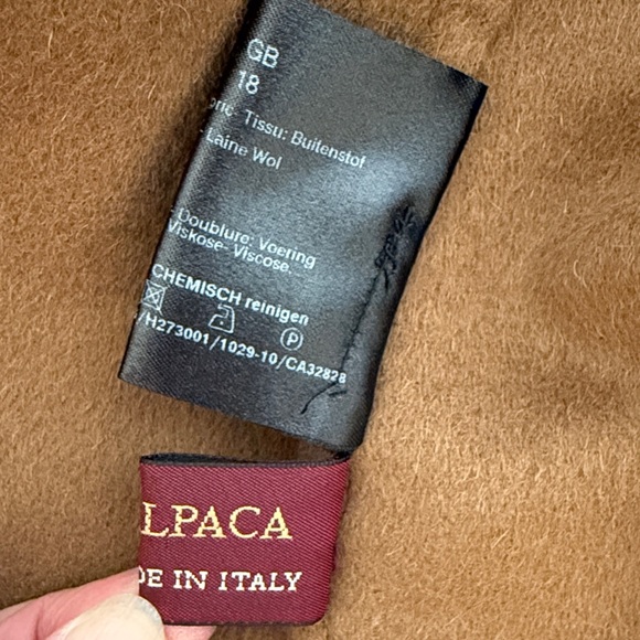 Cinzia Rocco Classic Short Baby Alpaca Wool Coat - Picture 14 of 14